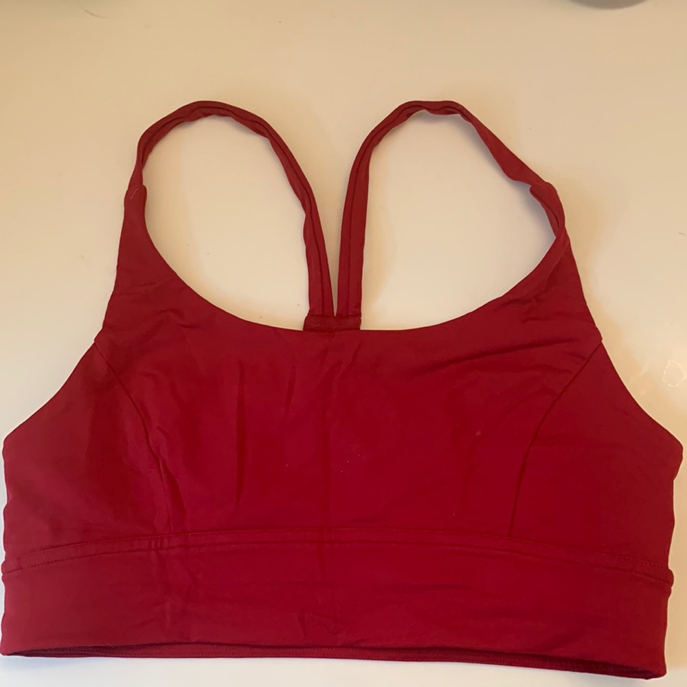 Lululemon red sports bra